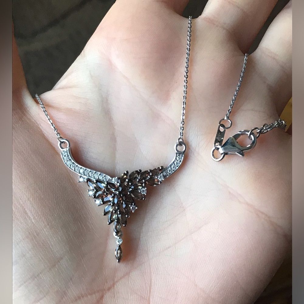 Natural Andalusite Sterling Silver Necklace